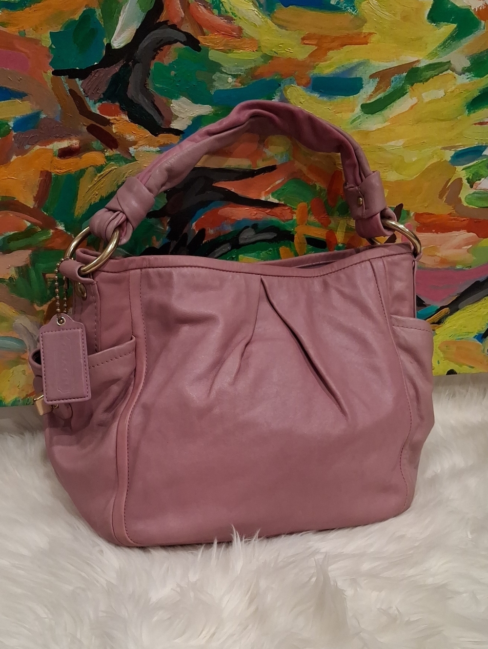 Y2k Coach Leather Bag